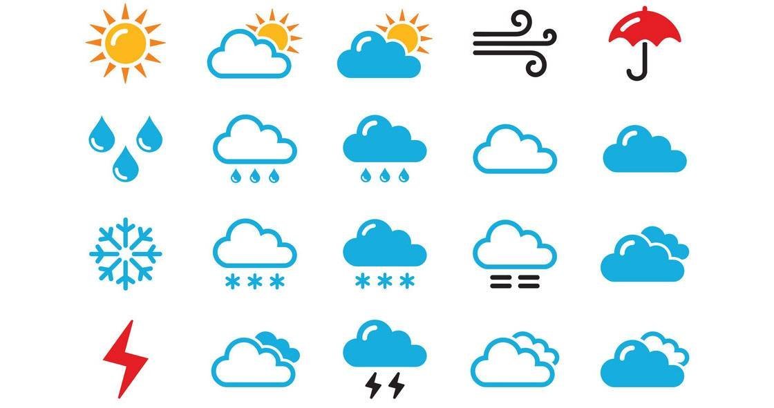 Картинки для обозначения календаря погоды фото