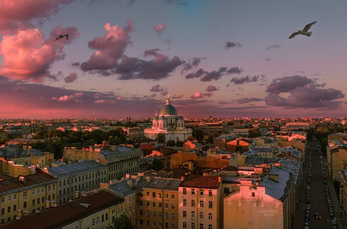 Картинки питерского неба фото