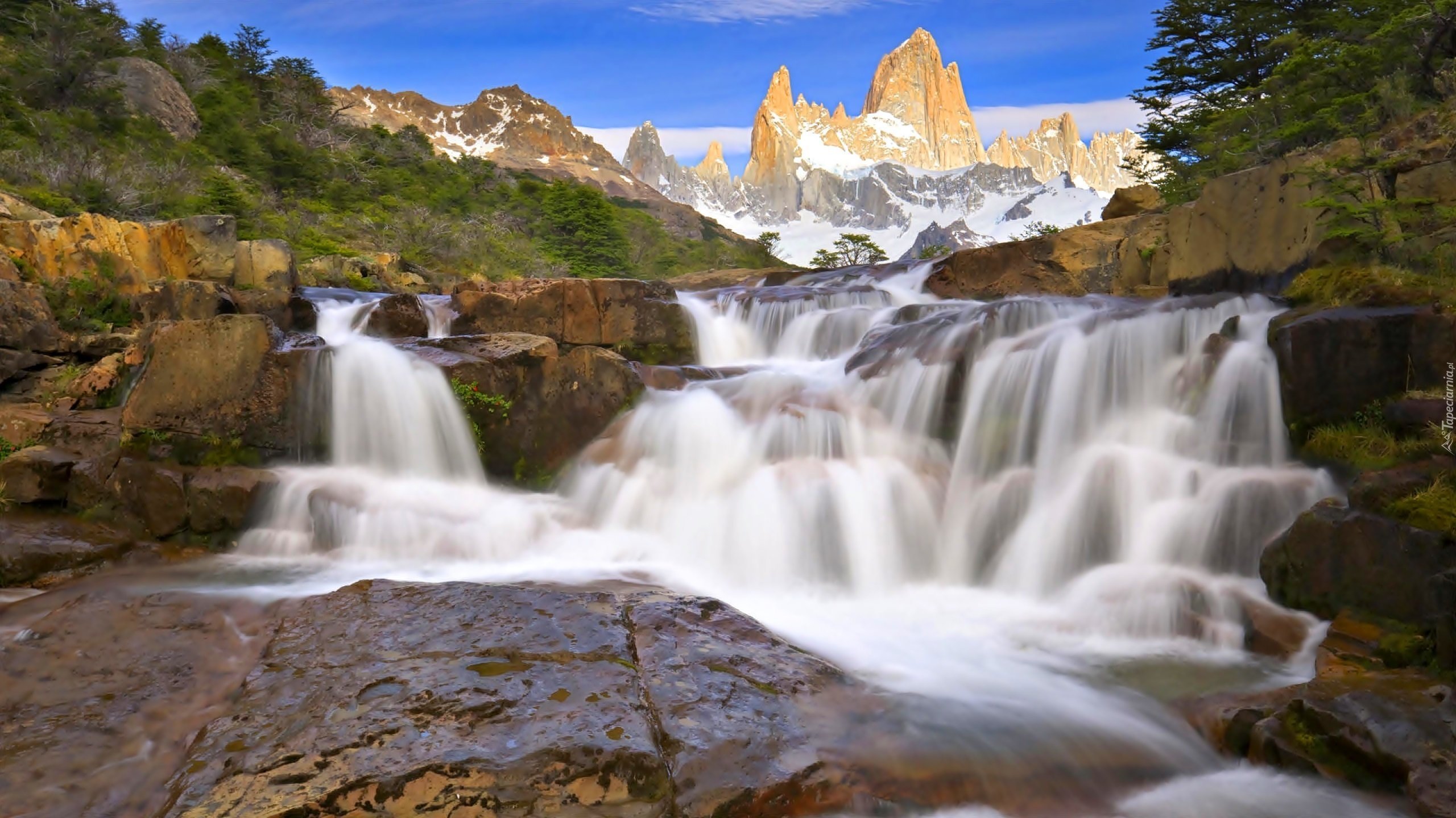 Картинки природа горы водопад фото