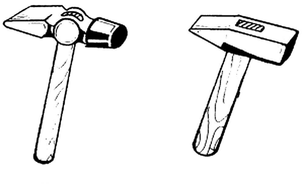Молоток контурный рисунок фото