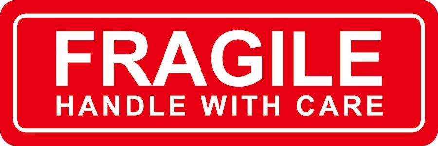 Наклейка fragile фото