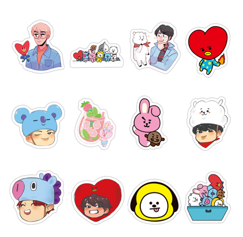 Наклейки bt21 фото