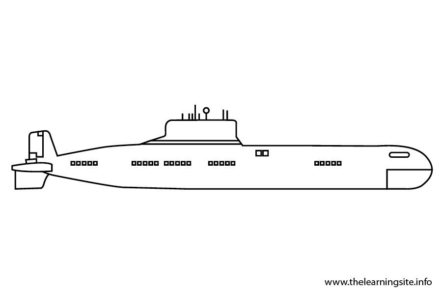 Подводная лодка контурный рисунок фото