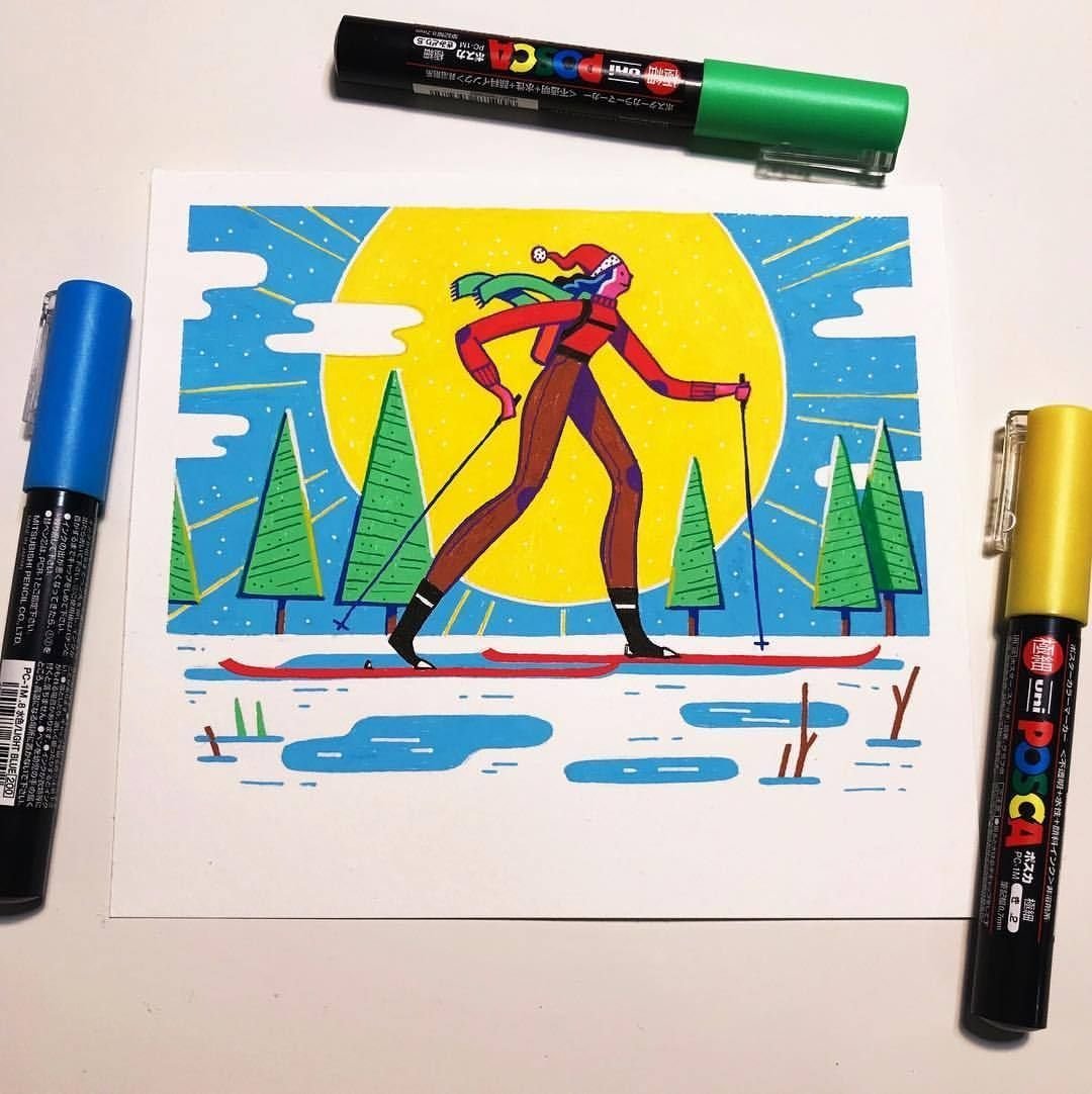 Фломастеры posca рисунки фото