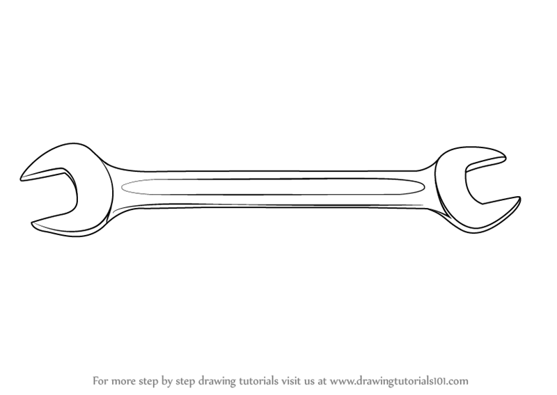 Гаечный ключ рисунок карандашом фото