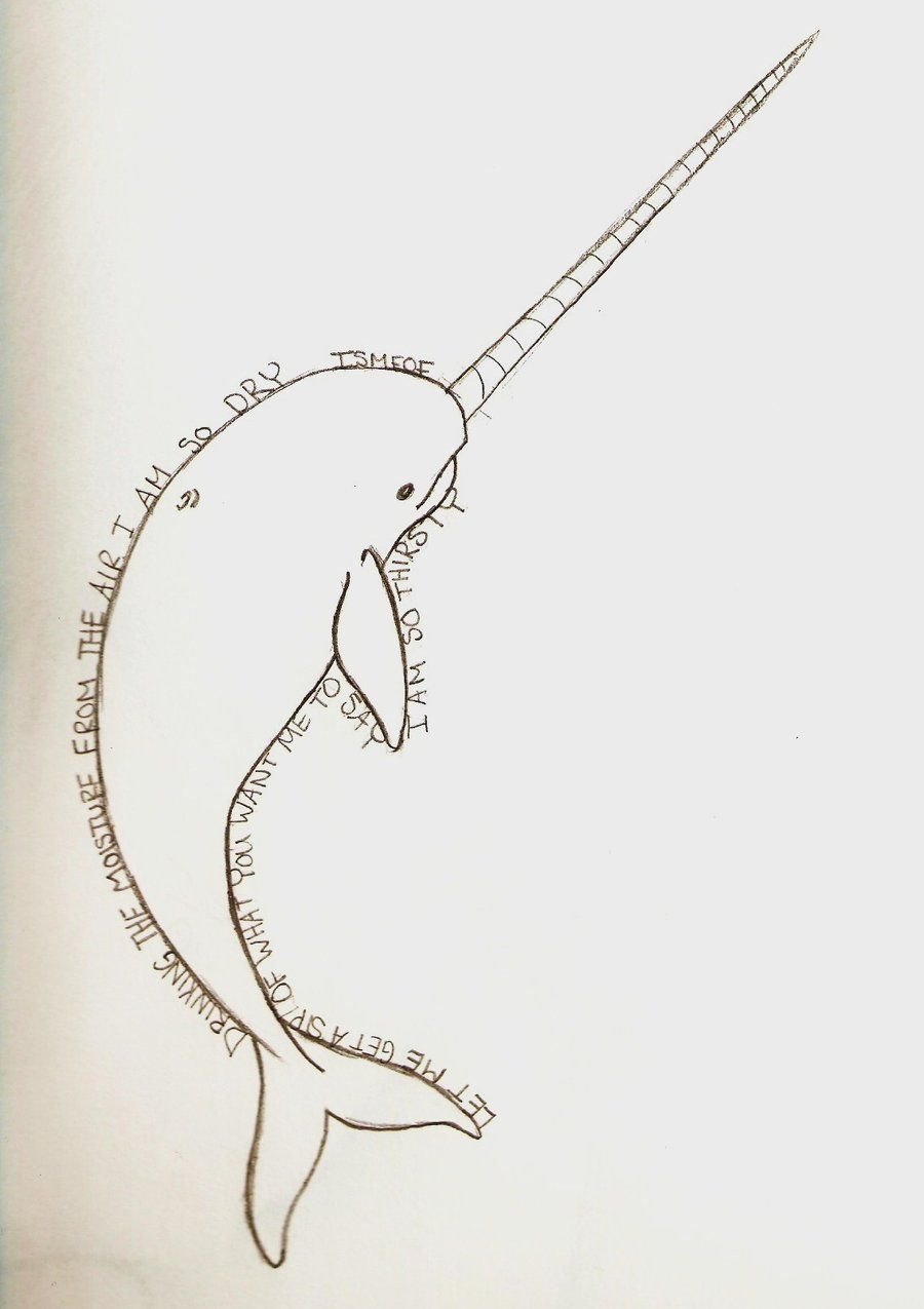 Как нарисовать нарвала фото