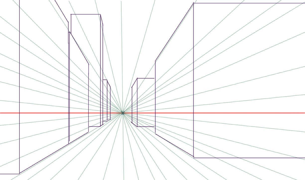 Как нарисовать перспективу фото