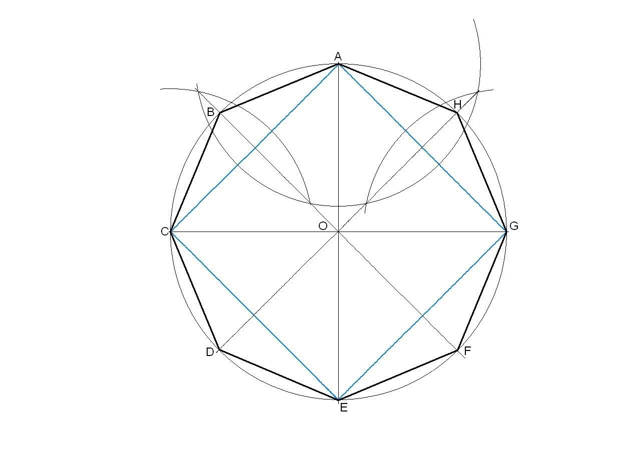 Как нарисовать восьмиугольник фото