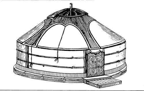 Красивая юрта рисунок фото