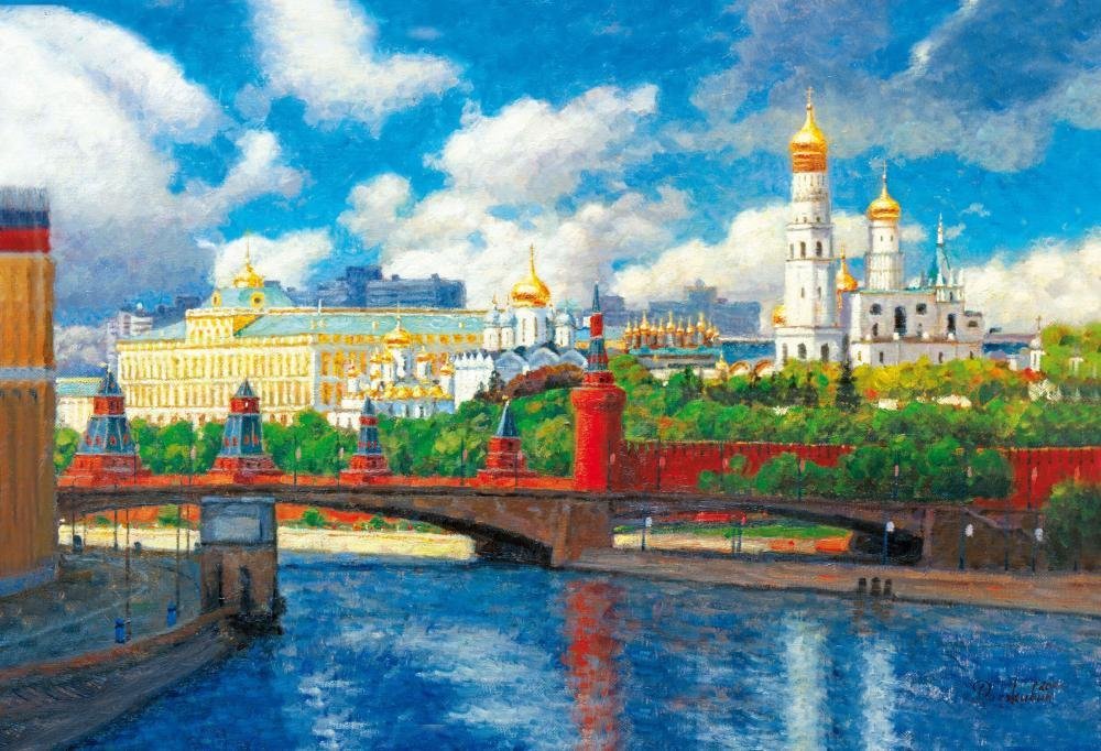 Красивые рисунки москвы фото