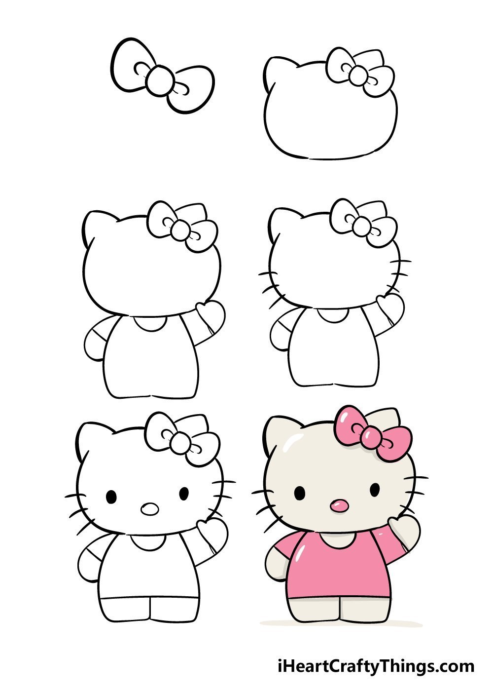 Рисунки hello kitty легкие фото