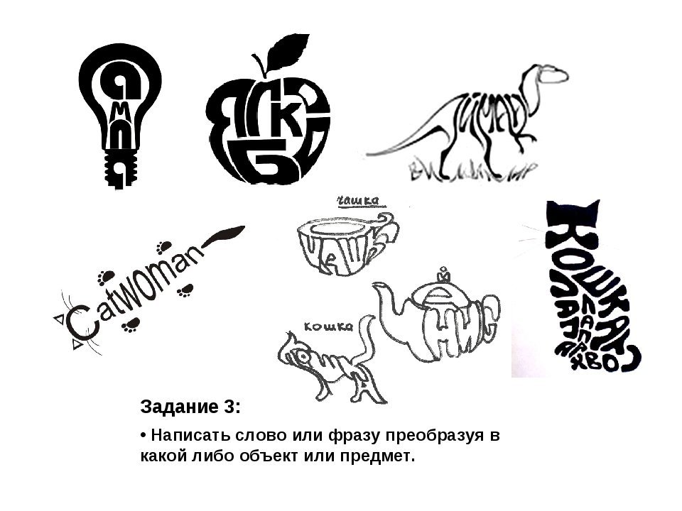 Рисунки из слов легкие фото