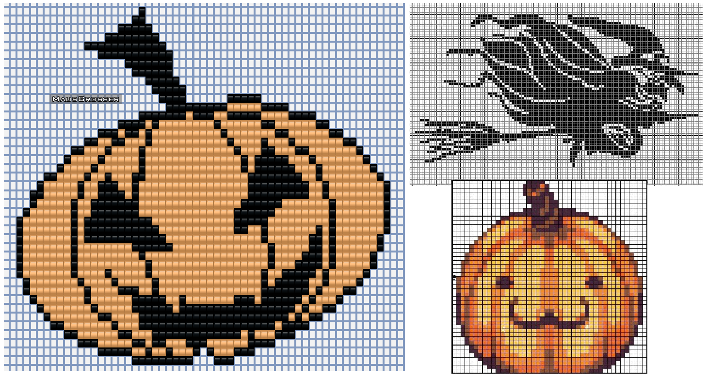 Рисунки по клеточкам хэллоуин фото