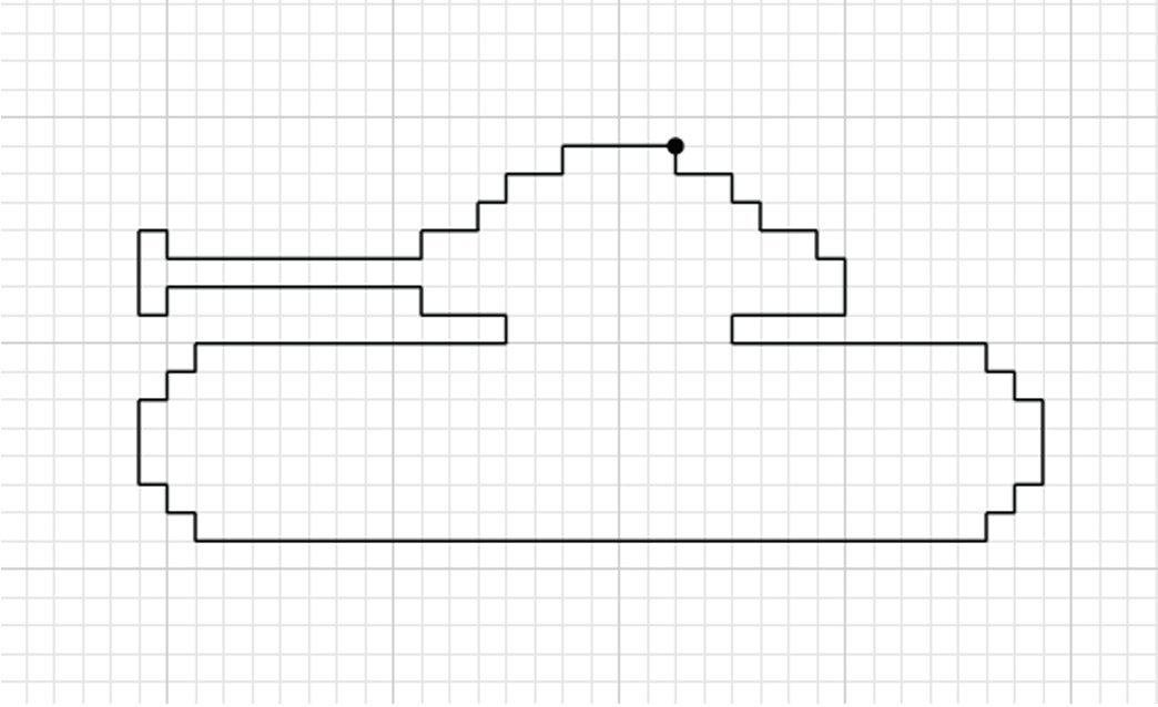 Рисунки по клеточкам танки фото