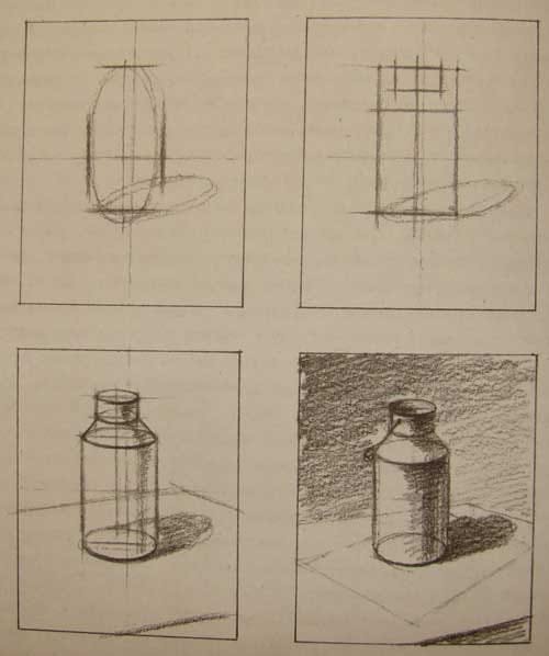 Рисунок карандашом бидона фото