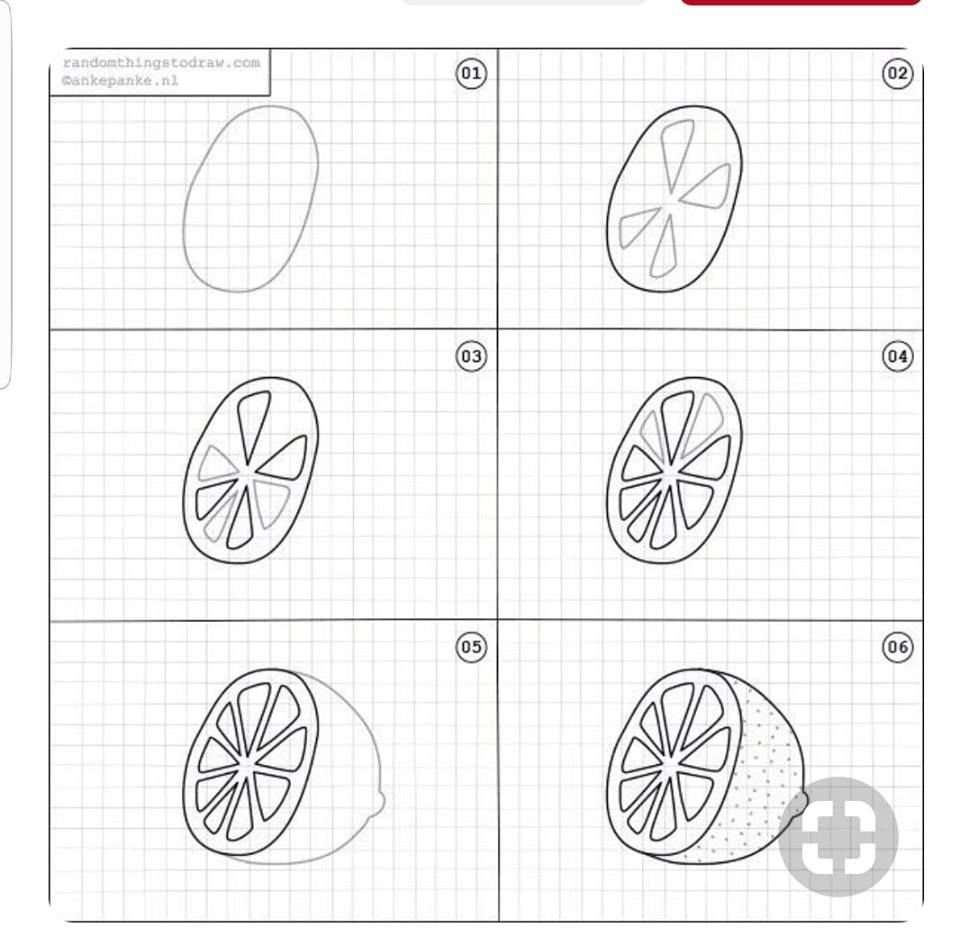 Рисунок лимон рисунок карандашом фото