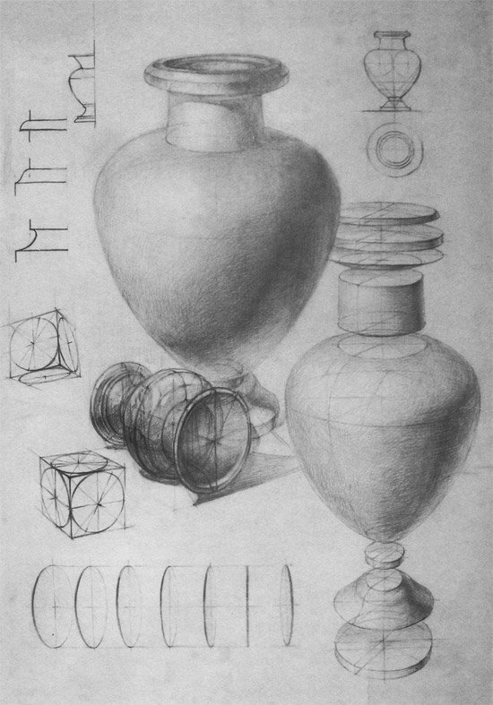 Ваза сложной формы рисунок фото